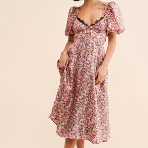 For Love & Lemons Isadora Midi Dress – Size S (NWT)